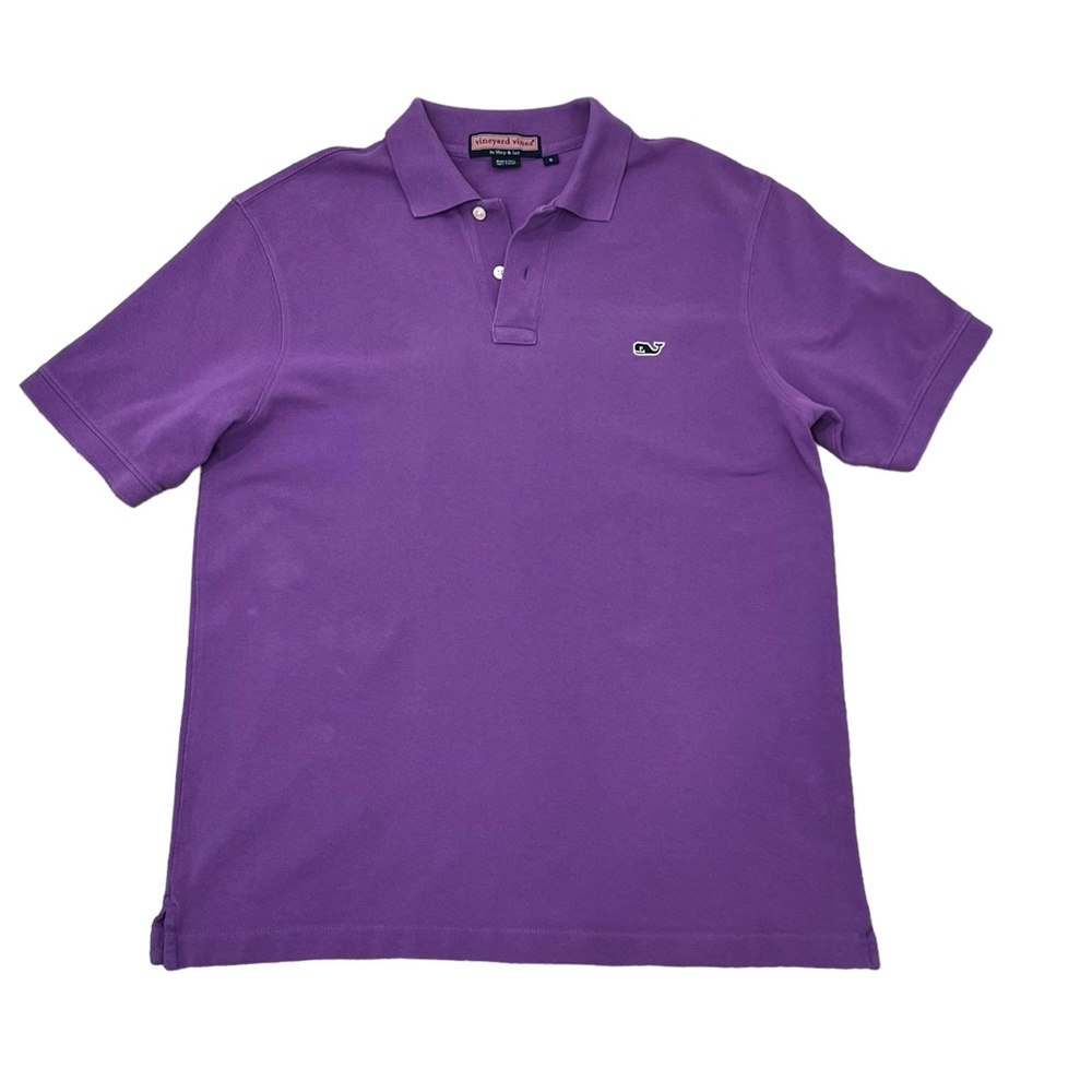 VINEYARD VINES PIQUE SOLID PURPLE POLO